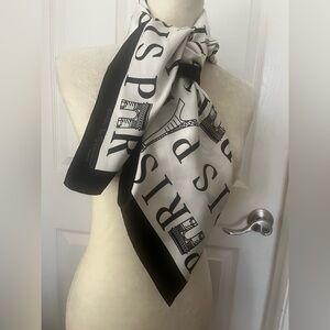 Beautiful PARIS Scarf. 30” by 30”